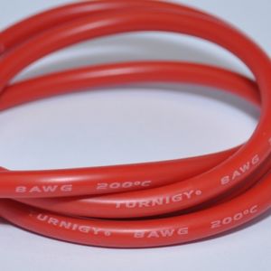 Turnigy Pure-Silicone Wire 8AWG (1mtr) RED