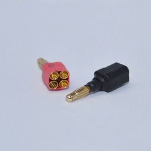 Single 4mm Male to 4x3.5mm Female Adapter (1 Set)