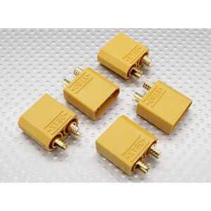 Nylon XT90 Connectors Male (5pcs/bag)